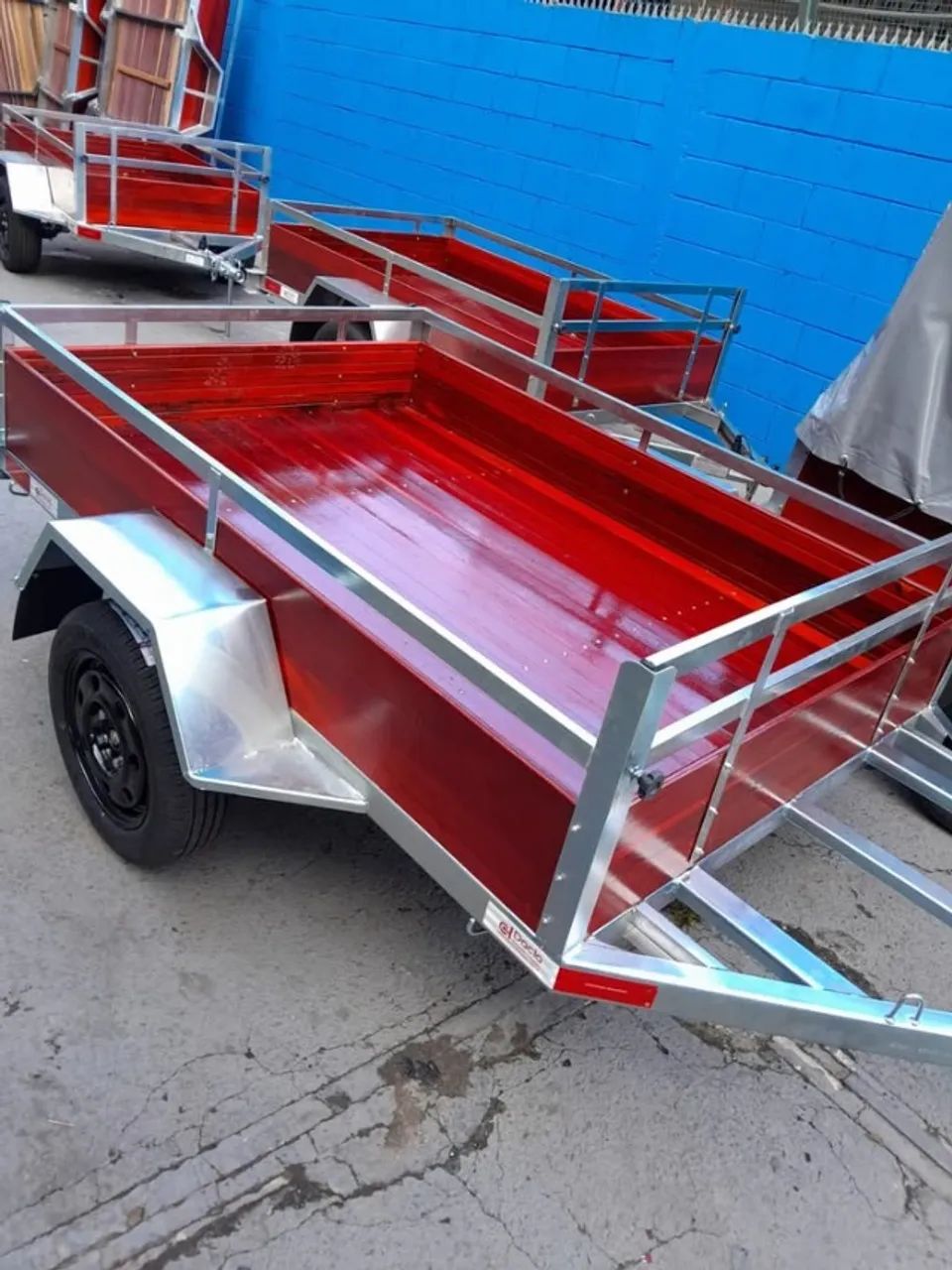REBOQUE CARRETINHA 200 X 130 GALVANIZADA E REFORÇADA É NA DACLA!! - Foto 2