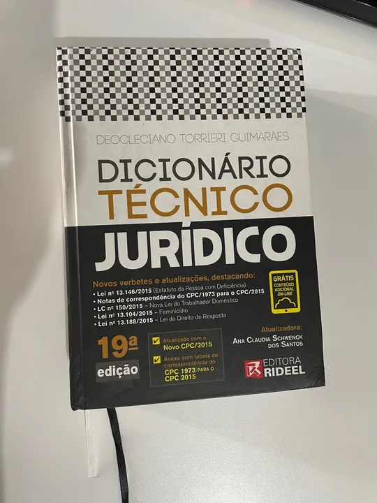 Dicionário Técnico Jurídico 19ª edição - Deocleciano Torrieri Guimarães
