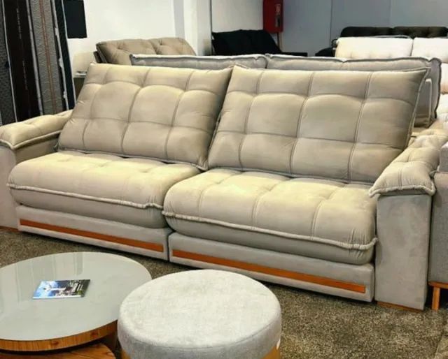 Sofá Retrátil e Reclinável 2,30m D-28 Novo entregamos