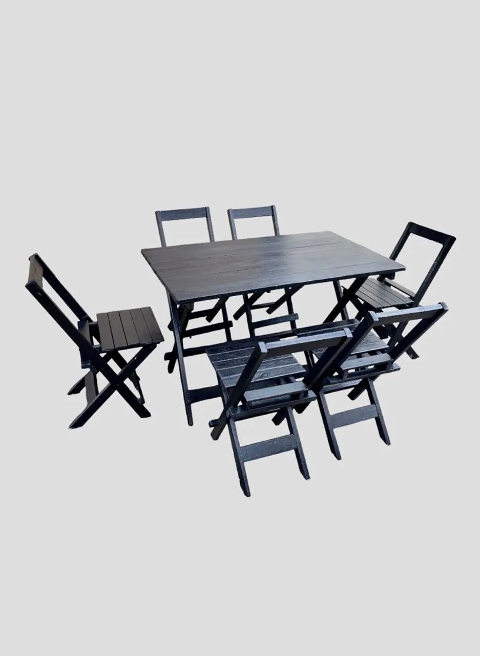 Mesa 120x70 com 6 cadeiras  - Foto 2