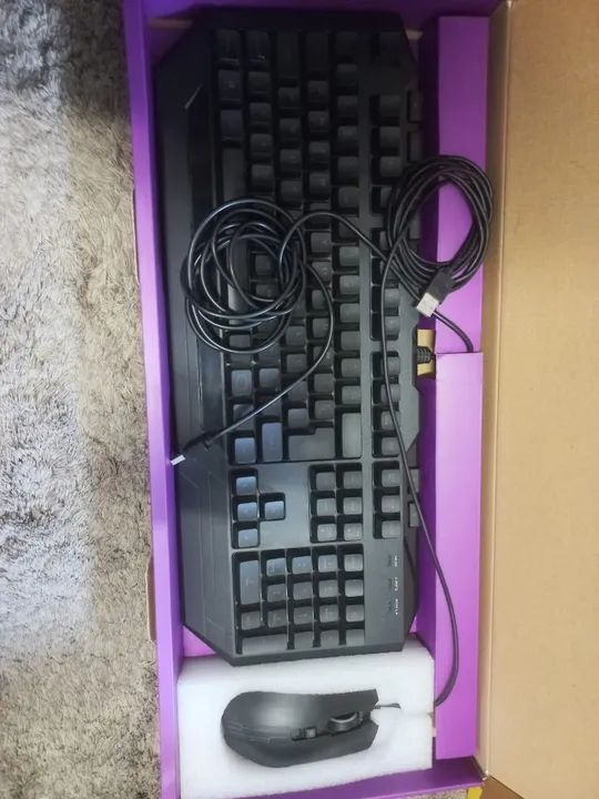 Kit Mouse e Teclado Semi Mecânico CoolerMaster - Foto 3