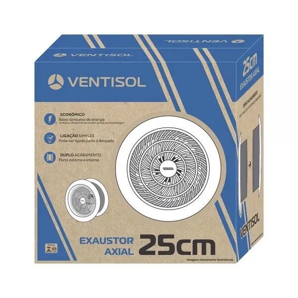 Exaustor Axial Ventisol 25cm - Novo