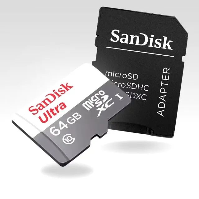 Cartão Memória Micro SD Ultra 64G Com Adaptador p/ Computador e Câmera - Foto 2