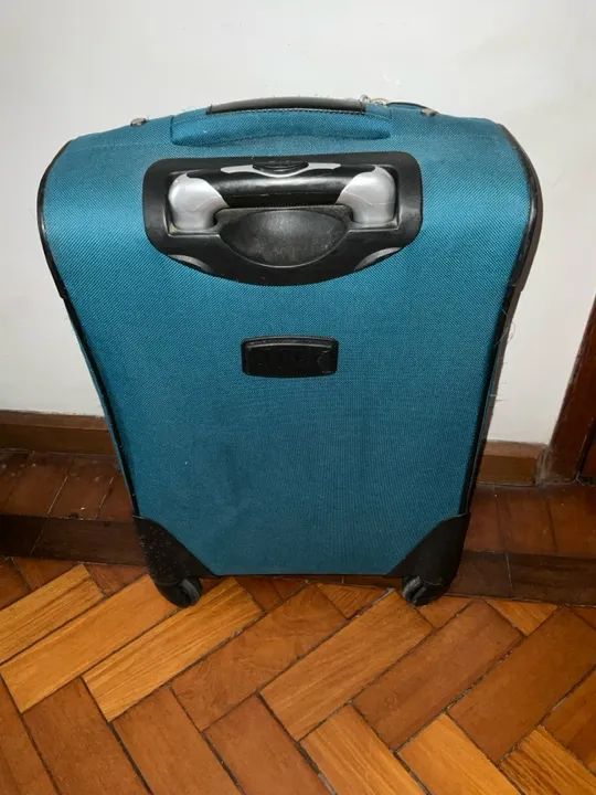 Mala de Viagem de mao de Rodinha - Azul - Foto 3
