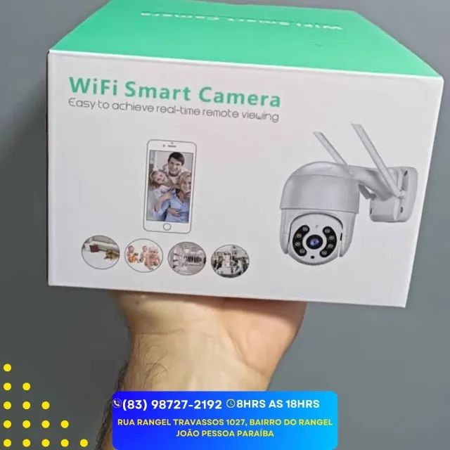 Câmera De Segurança Externa Wi-fi, 360° Resistente D'água Infravermelho Full Hd - Foto 3