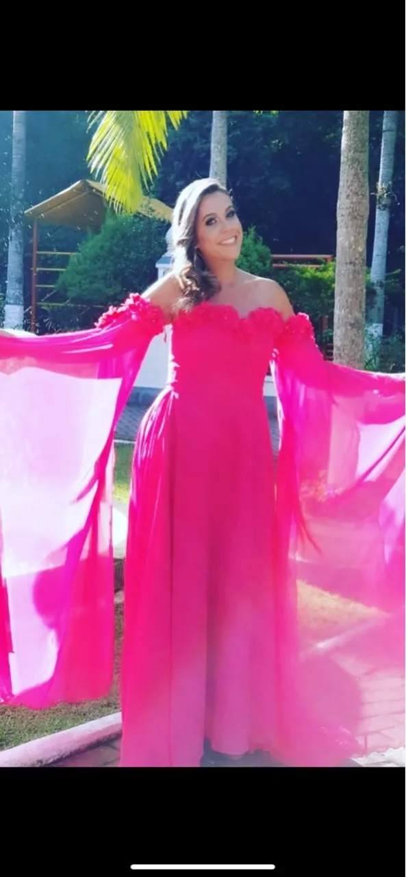 Vestido de festa rosa Pink