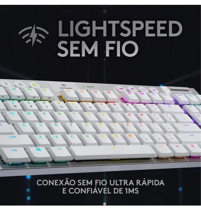 Teclado gamer sem fio Logitech G915 - Foto 3