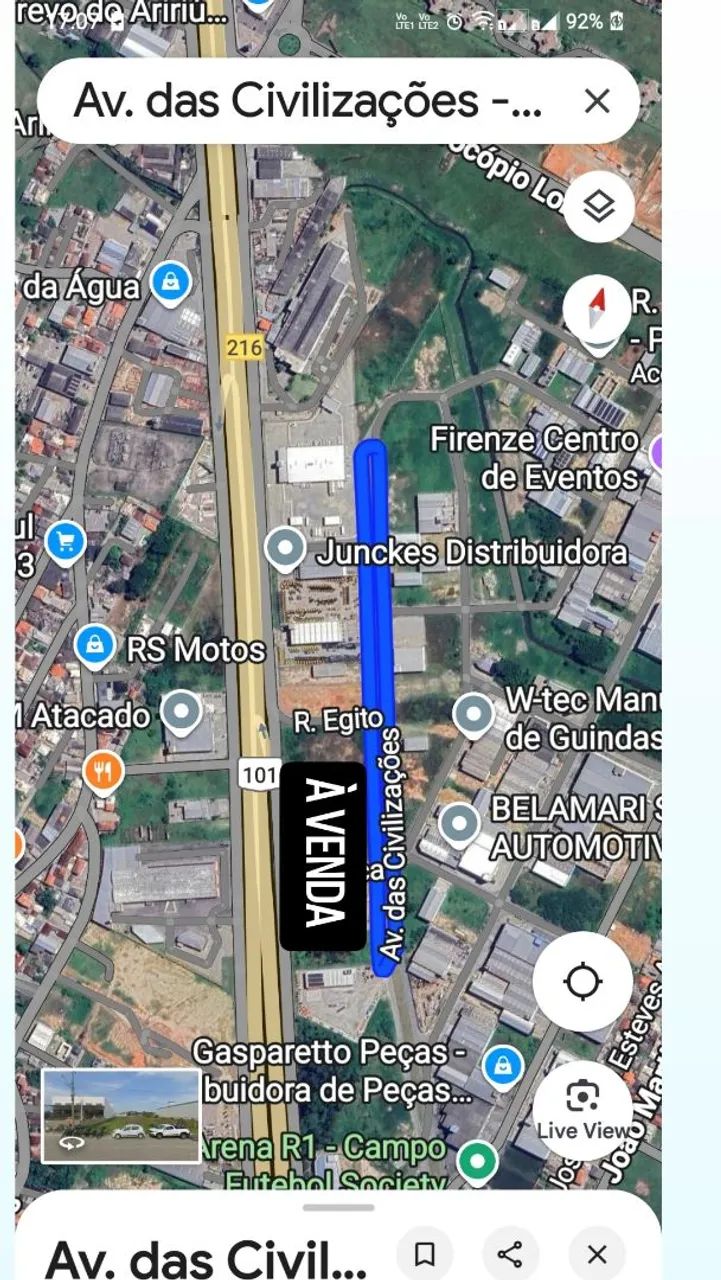 ÁREA NOBRE FRENTE BR 101 KM 217