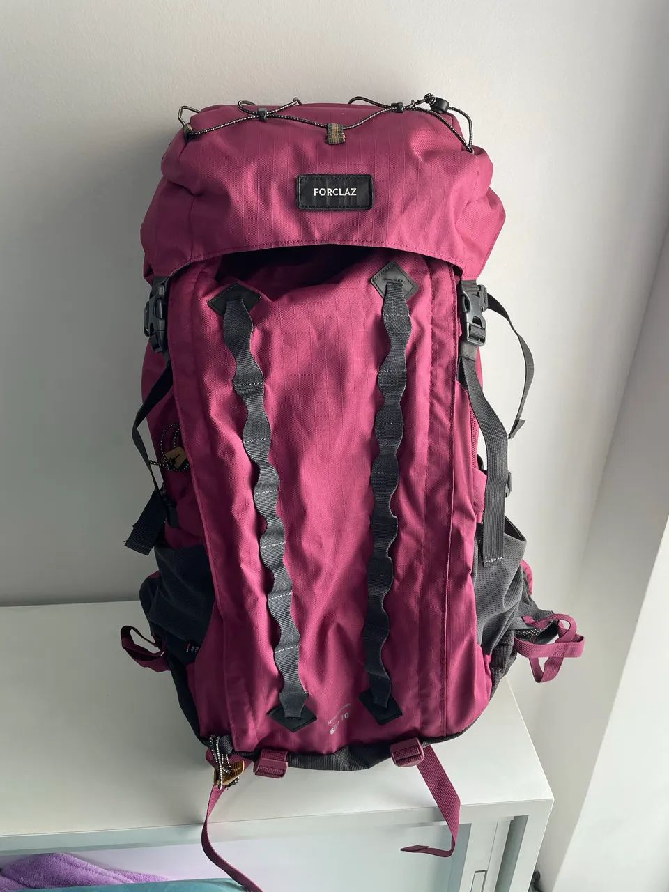 Mochila Cargueira Forclaz MT900 60+10L - Roxo - Foto 3