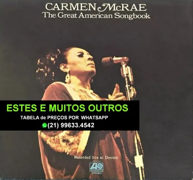 Três Cds da cantora Carmen McRae. - Foto 2