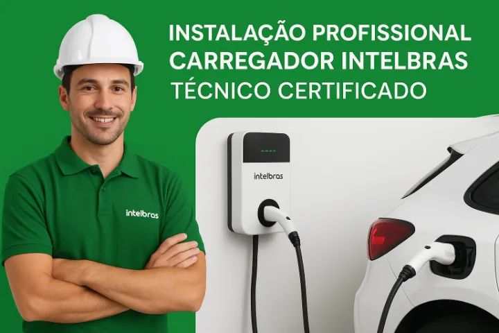 Instalação de Estação de Recarga Veicular | Certificado Intelbras e BYD