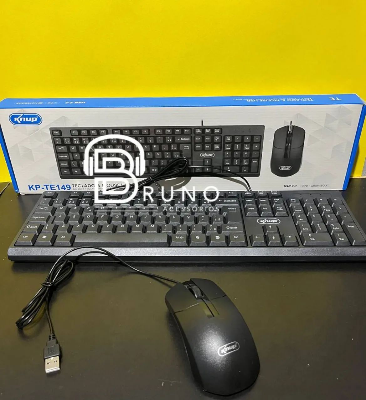 Kit Teclado e Mouse Knup KP-TE149