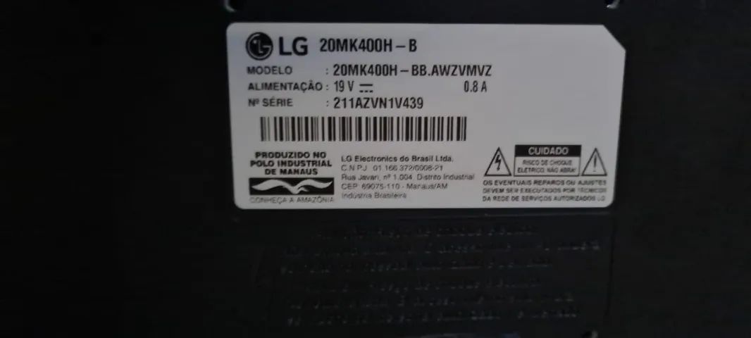 Monitor LG 20" 60hz HDMI/VGA hd - Foto 3