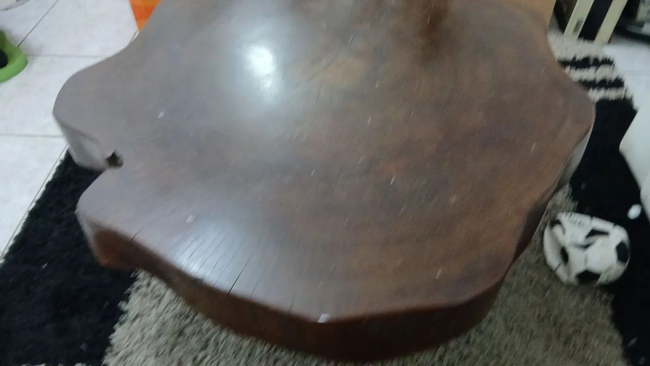 Mesa de centro rústica para sala de estar 0,80cm - Foto 3