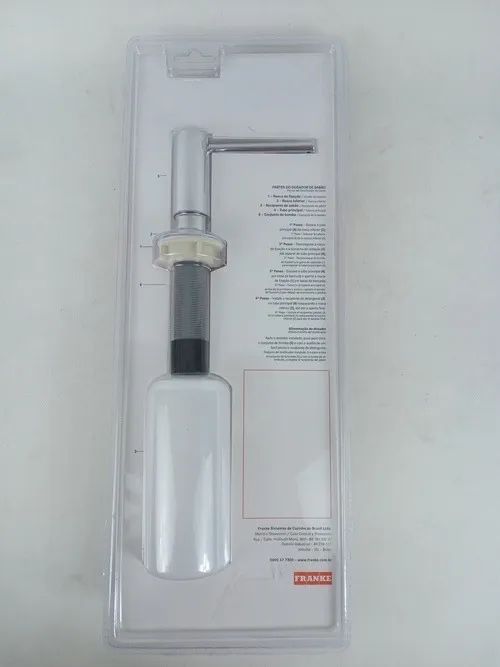 DOSADOR DE SABÃO FRANKE 250 ML CROMADO  - NOVO - Foto 5