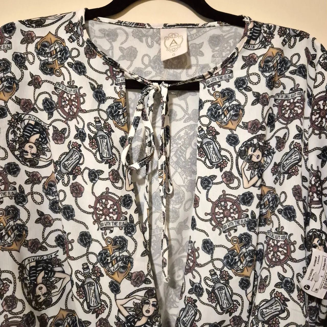 Body estampado em crepe G - Foto 4