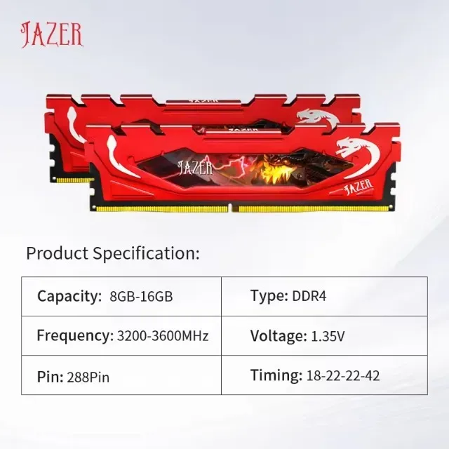 Memoria Ram DDR4 8gb 3200mhz Jazer(NOVA) Entrega Gratuita