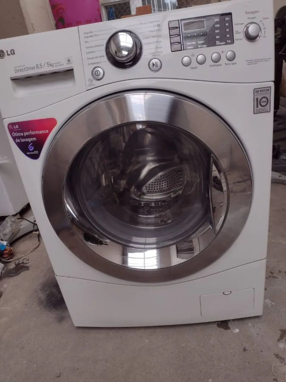 Lava e seca LG Direct Drive 8,5kg em excelente estado tudo funcionando  - Foto 5