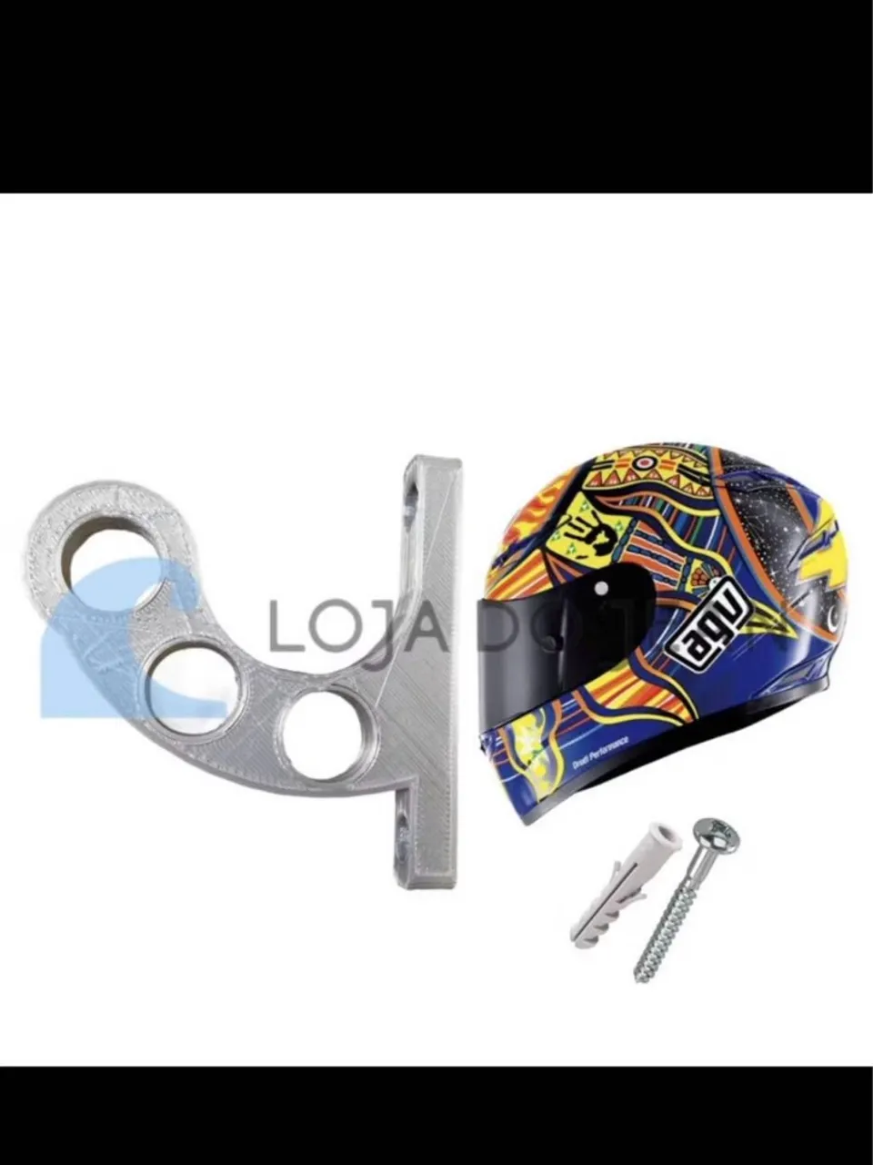 Suporte de Parede para Capacete