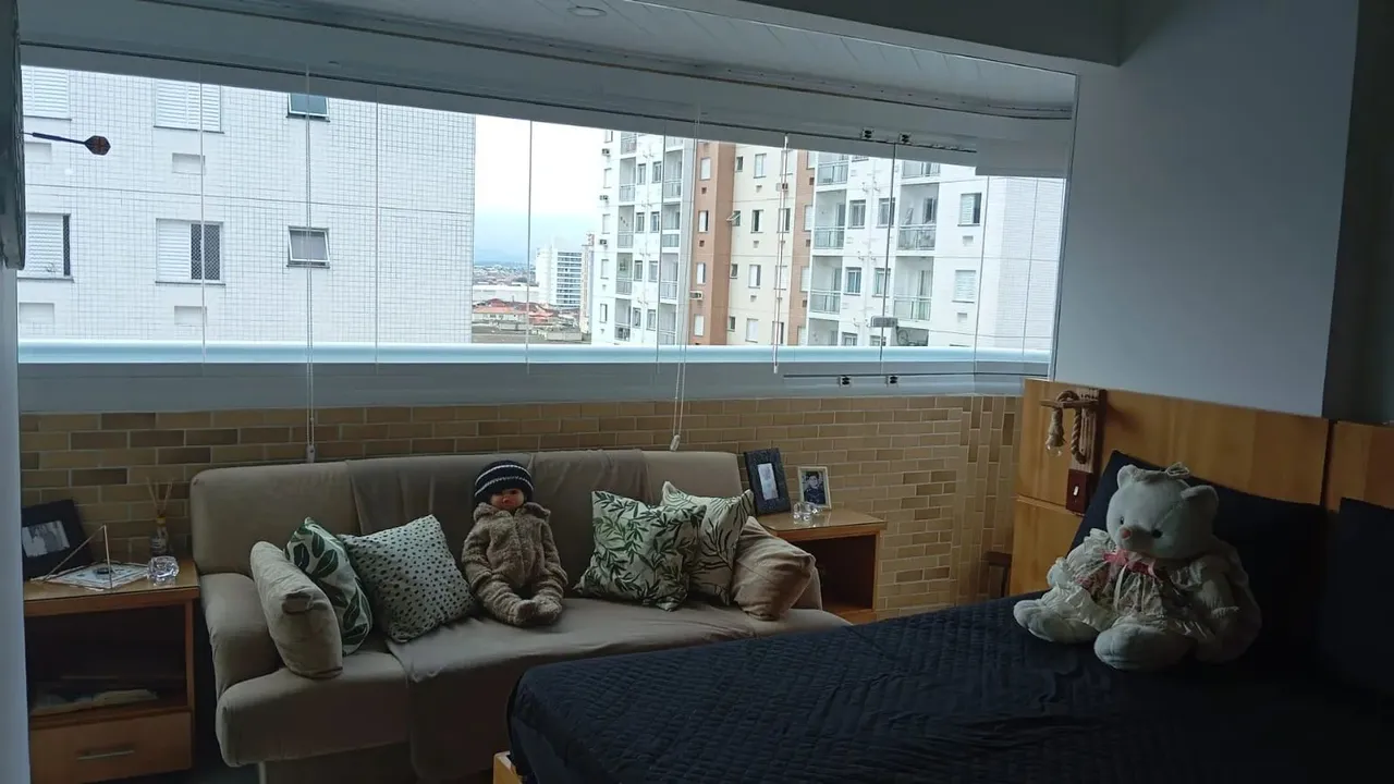 Apartamento à venda em Praia Grande-SP, Ocian: 2 quartos, 1 suíte, 1 sala, 1 banheiro, 2 v