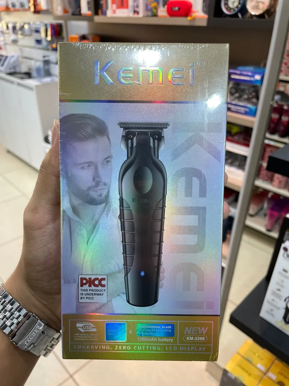 Aparador de Barba Kemei KM-2299 - Novo
