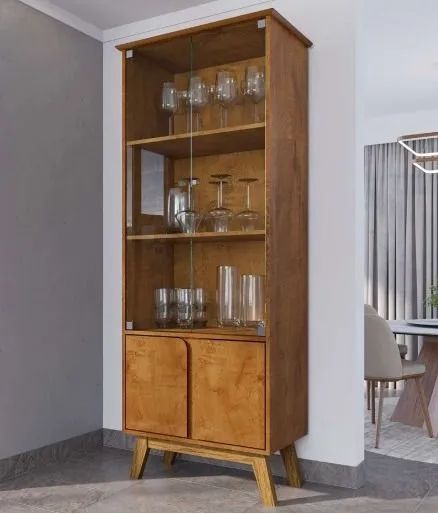 Cristaleira Moderna com Design Elegante - Foto 4