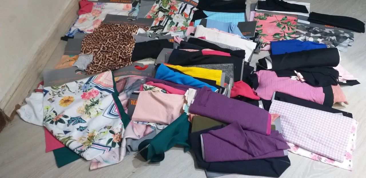 Lote de retalhos em lycra  - Foto 4