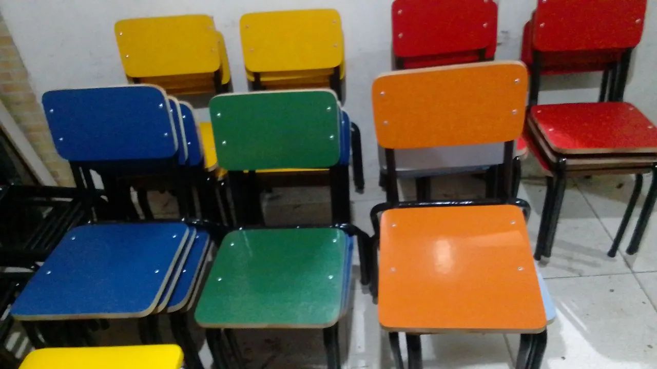 Conjuntos mesas infantil coloridas64962149495170124