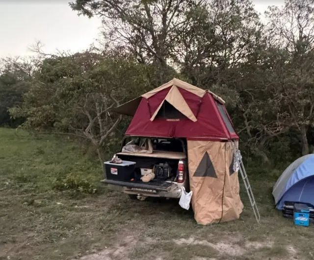 Barraca de teto camping's word + suporte fixo pickup para 2 pessoas - Foto 2