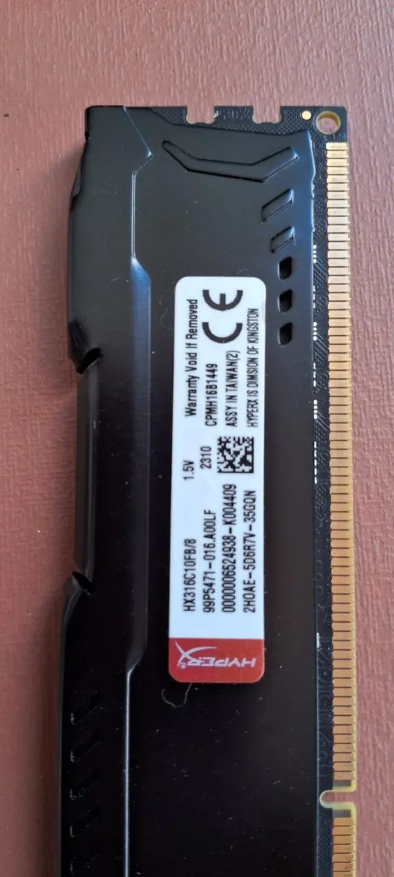 Memória HyperX Fury de 8GB ddr 3!!!