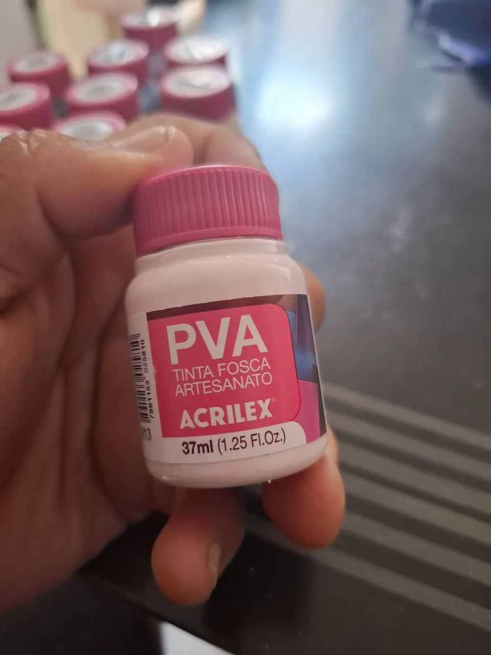 Tinta Fosca PVA Acrílica Artesanato 37ml - Foto 4
