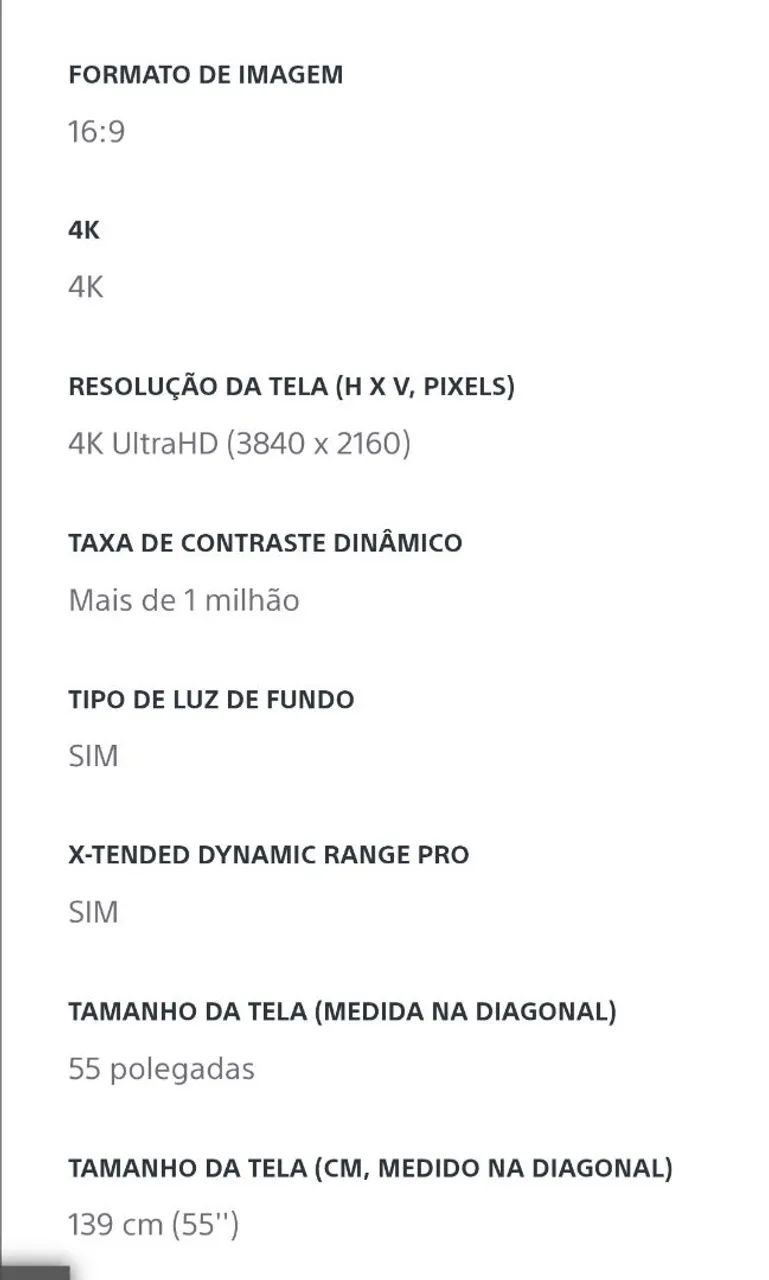 Smart TV Sony 4K  55 XBR + FIRE TV - Foto 5