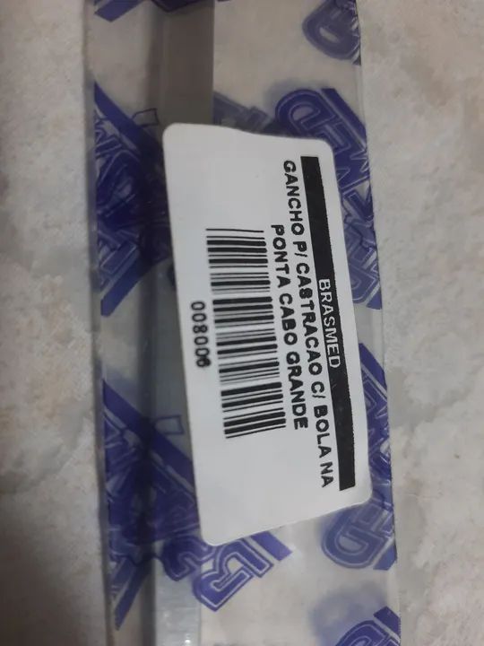 Gancho p/ Castração c/ Bola na Ponta Cabo Grande Brasmed - Foto 2