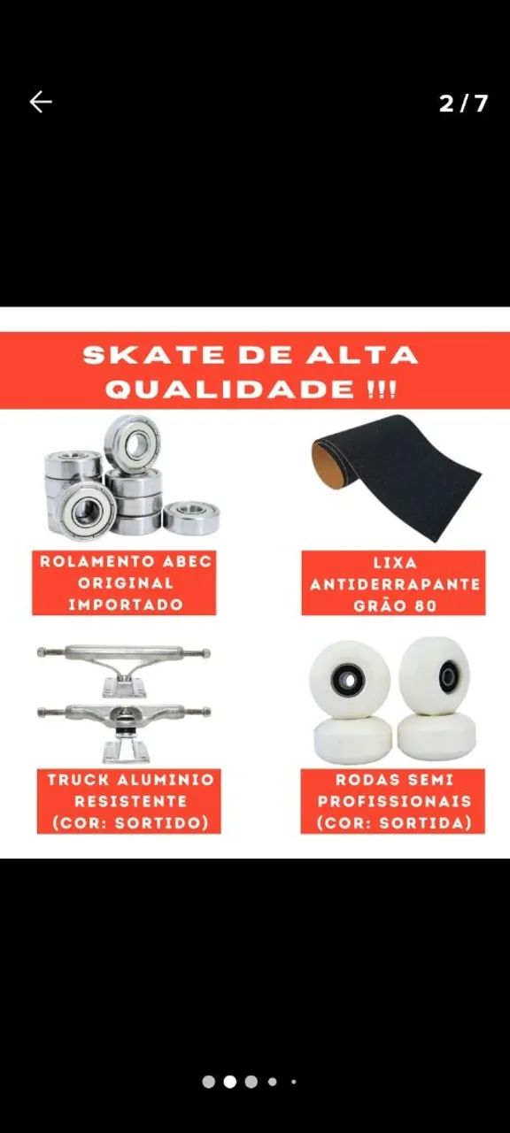 Skate completo 8.0 profissional Vendo ou Troco. - Foto 5