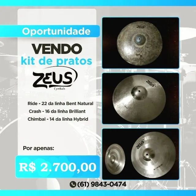 Kit de Pratos Zeus, acompanha bag.