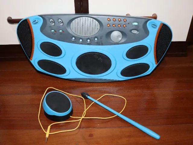 Bateria de brinquedo antiga Drum Pad Groovy Beat - Foto 2