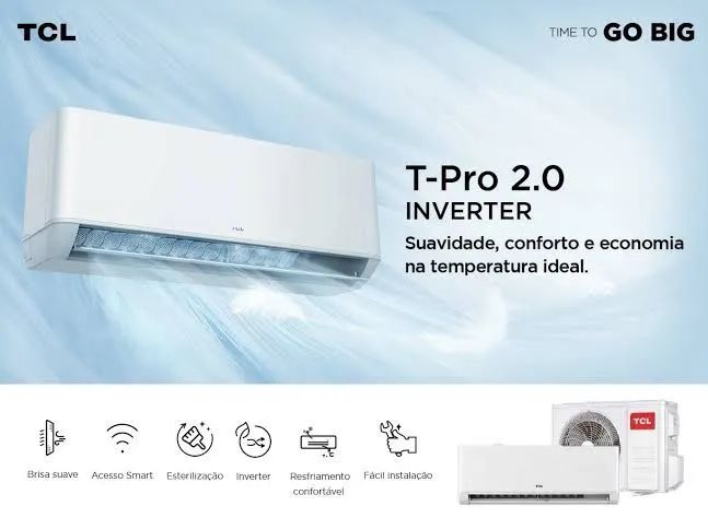 Ar Condicionado TCL T-Pro 2.0 Inverter 18000