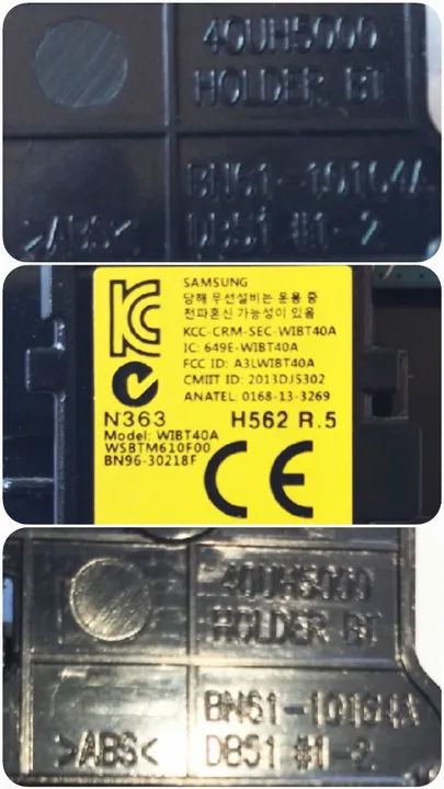 1 Módulo, Placa Bluetooth para Smart TVs Samsung UN55J5500 Usado - Foto 5