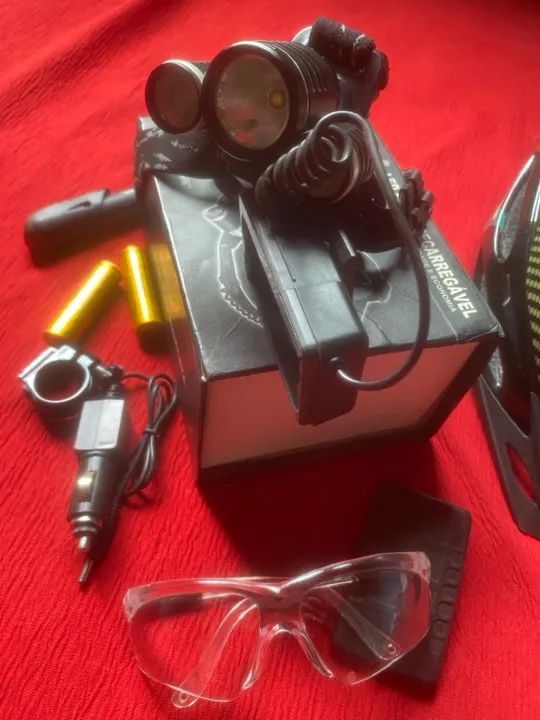Capacete, Farol, Bomba e Oculos de Proteção.  - Foto 5