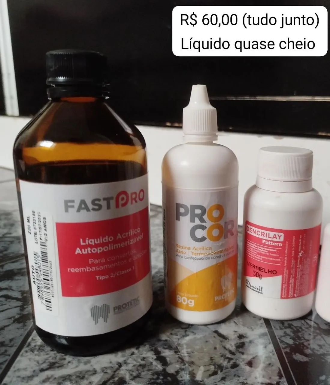 Silicone de Condensação + Impregum + líquido e resina acrílica  - Foto 3