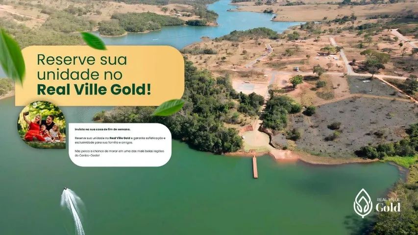 Lote Corumbá IV Beira da água Real Ville Gold 1.200 metros - Foto 3