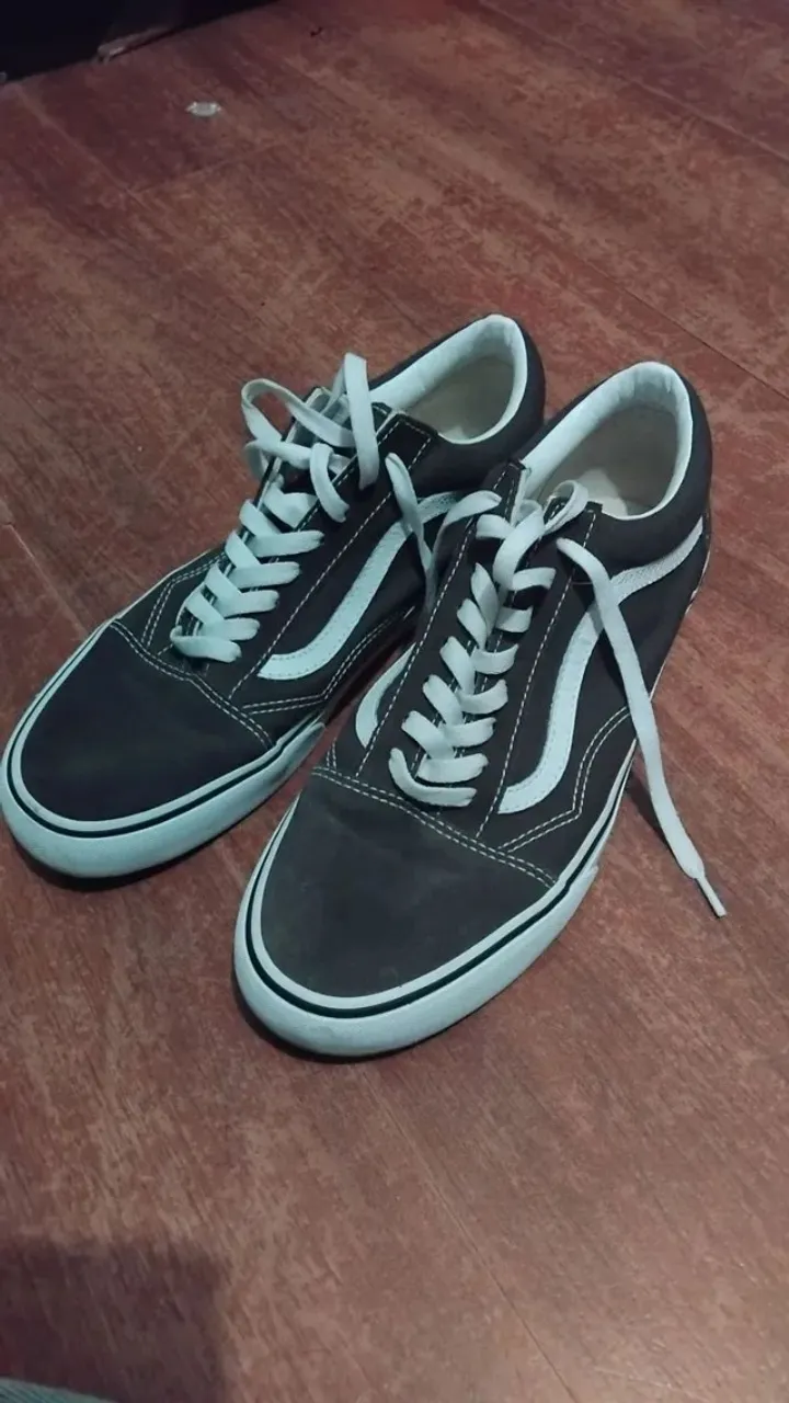 Tênis Vans ORIGINAL Preto Desbotado usado 1x