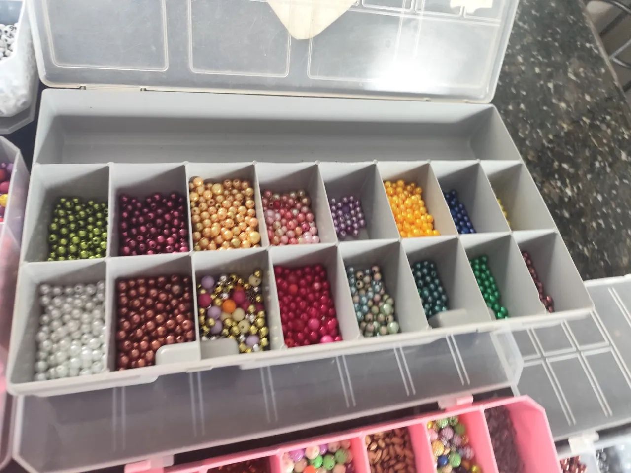 Kit de miçangas para bijuterias - Foto 4