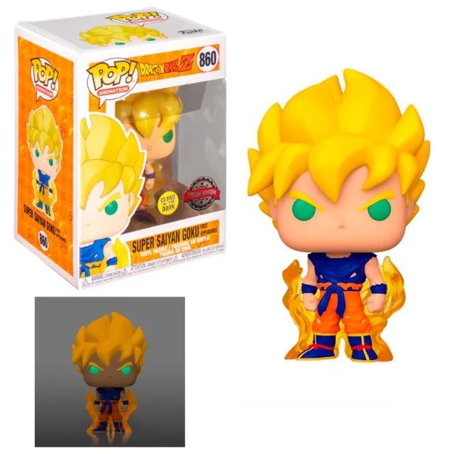 Funko Pop Dragon Ball Z Super Saiyan Goku Glow 860 - Foto 2
