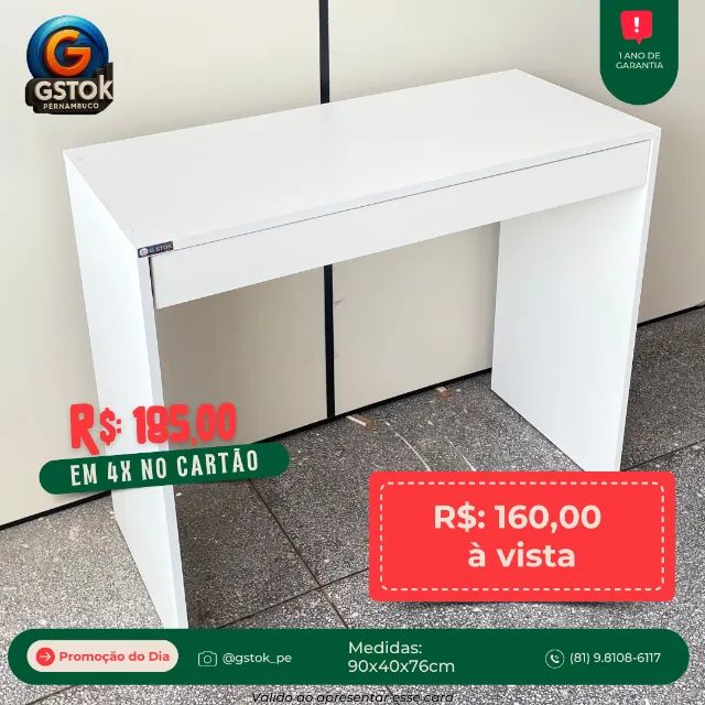 Mesa Giovanna com Gavetão (Nova) Preço de Fabrica - Foto 3
