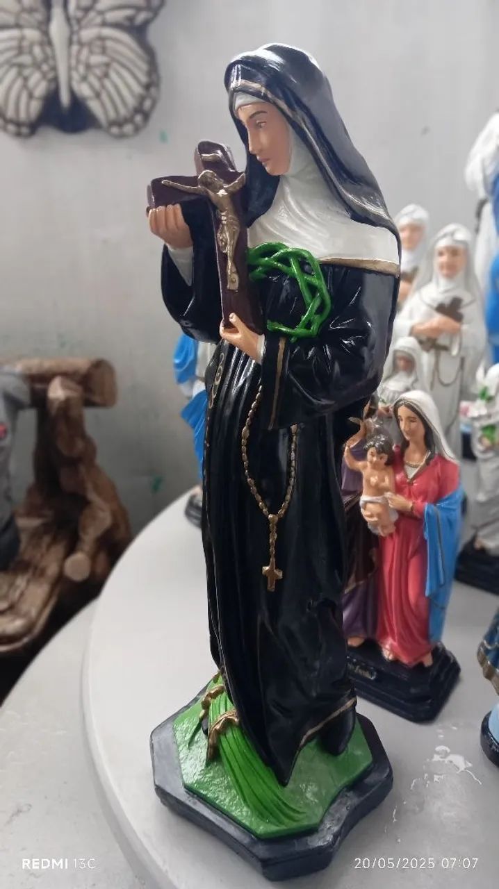 Imagem santa Rita 60 cm - Decore seu espaço! - Foto 4