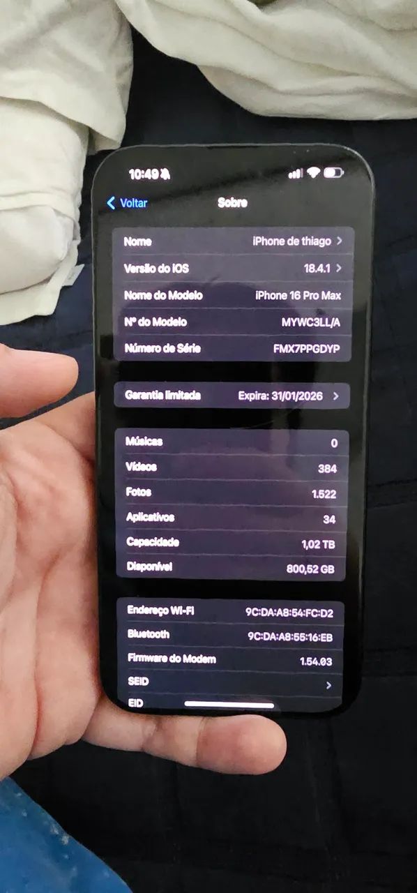 Iphone 16 pro max 1tb seminovo - Foto 4