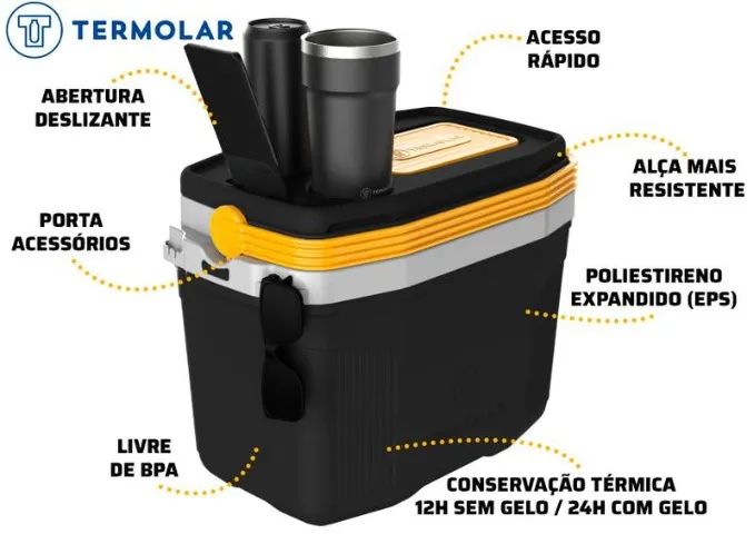 Caixa Térmica Cooler Suv 20 Litros Termolar - Foto 2