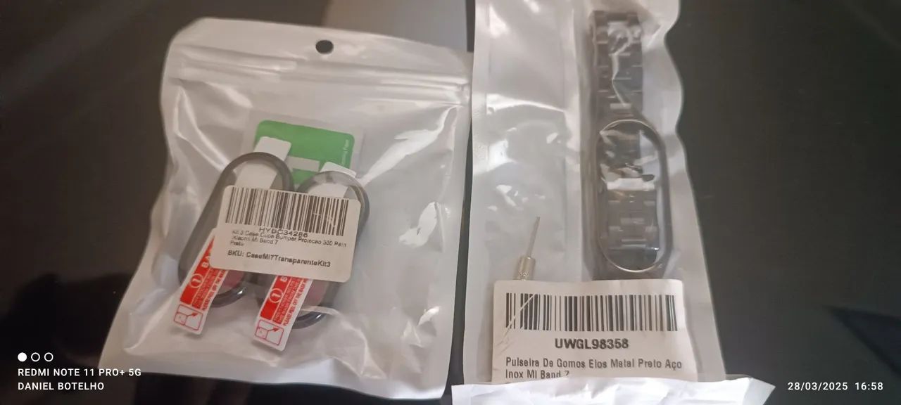 Pulseira de Aço Inox para Xiaomi Mi Band 7