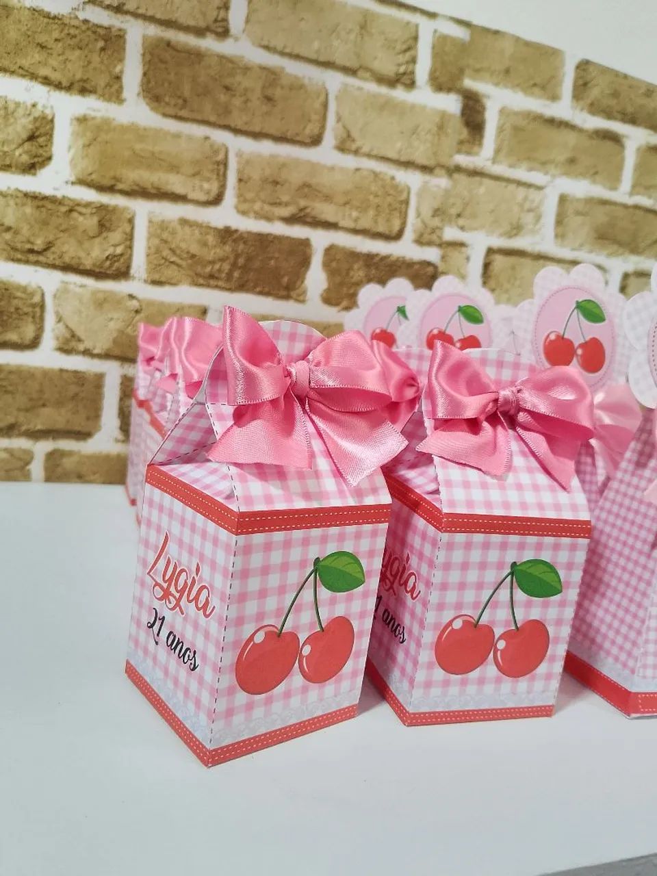 Caixinhas Personalizadas Tema Cerejinha  - Foto 3